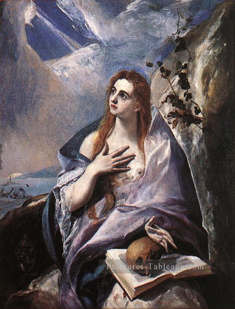 La Madeleine 1576 maniérisme espagnol Renaissance El Greco Peintures à l'huile